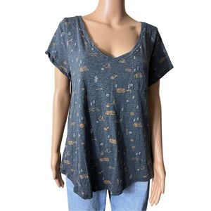 Torrid Women's Grey Happy Camper T-Shirt Size 1
